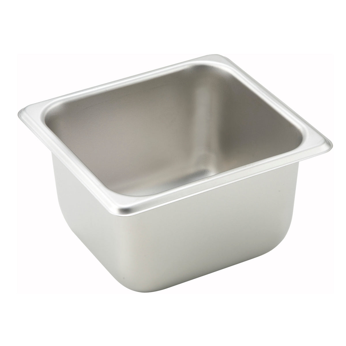 Picture of Winco SPS4 Straight-Sided Steam Pan, 25 Gauge - Stainless Steel - 0.17 Size - 4 in.
