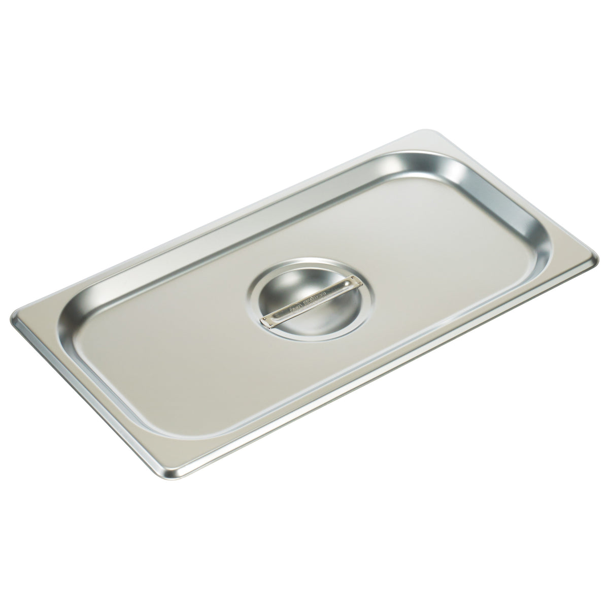 Picture of Winco SPSCT 18-8 Stainless Steel Steam Pan Cover, Solid - 0.33 Size