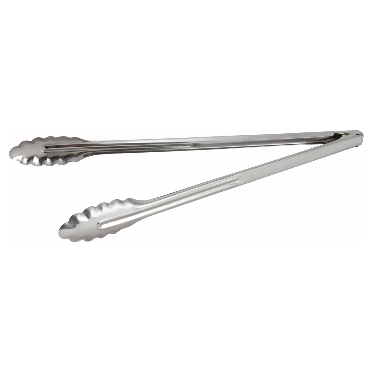 Picture of Winco UT-16LT Stainless Steel Utility Tongs, Medium Weight - 16 in.