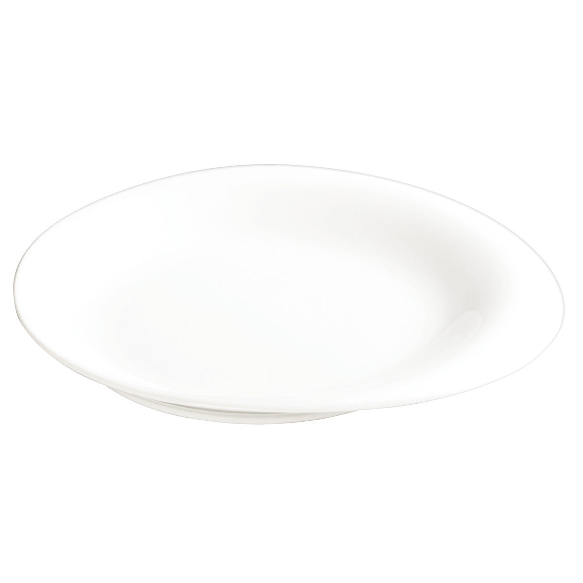 Picture of Winco WDP004-201 8 in. Dia. Porcelain Round Plate, Creamy White, 24 Piece