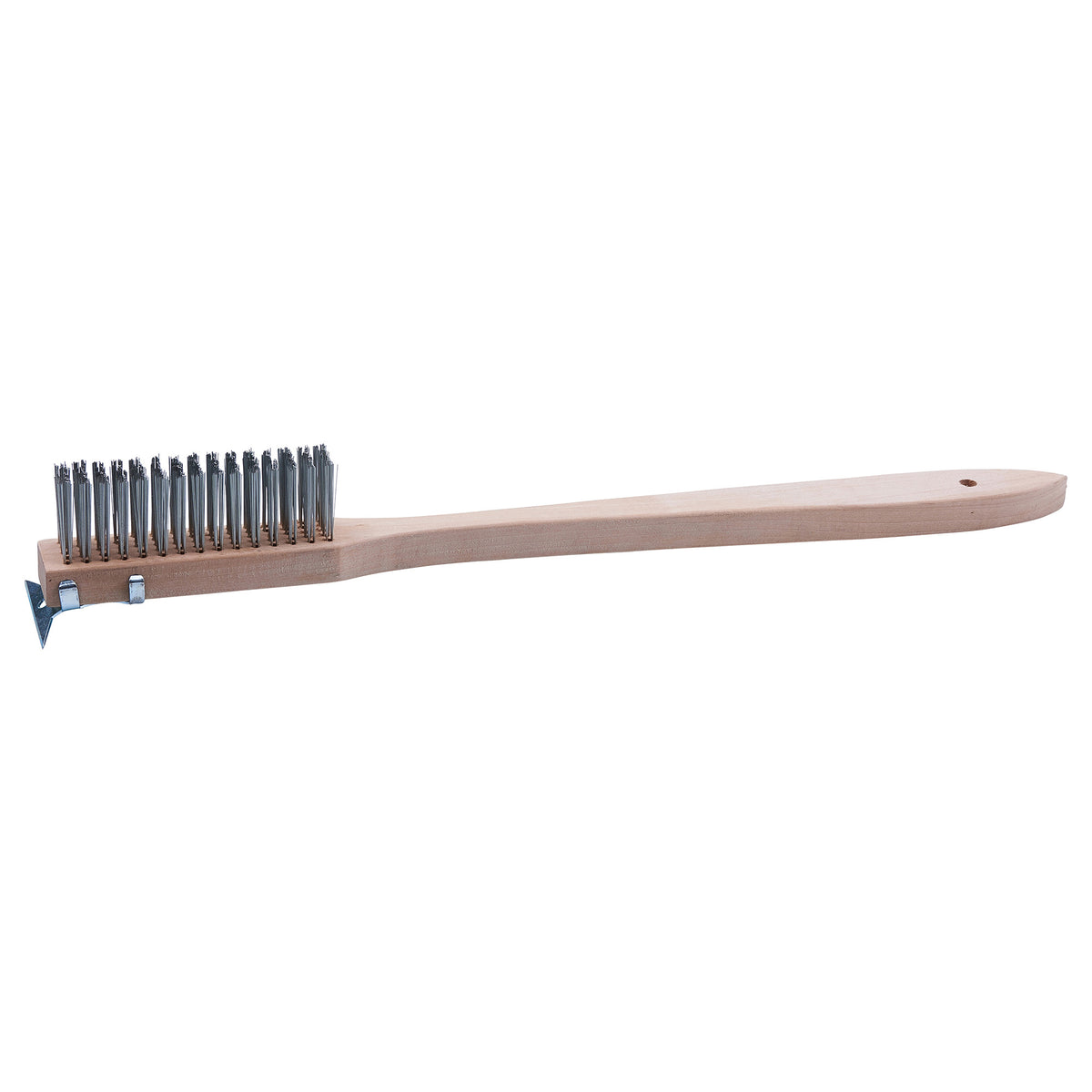 Picture of Winco BR-500 20 in. Scratch Brush with Wire Bristles & Scraper