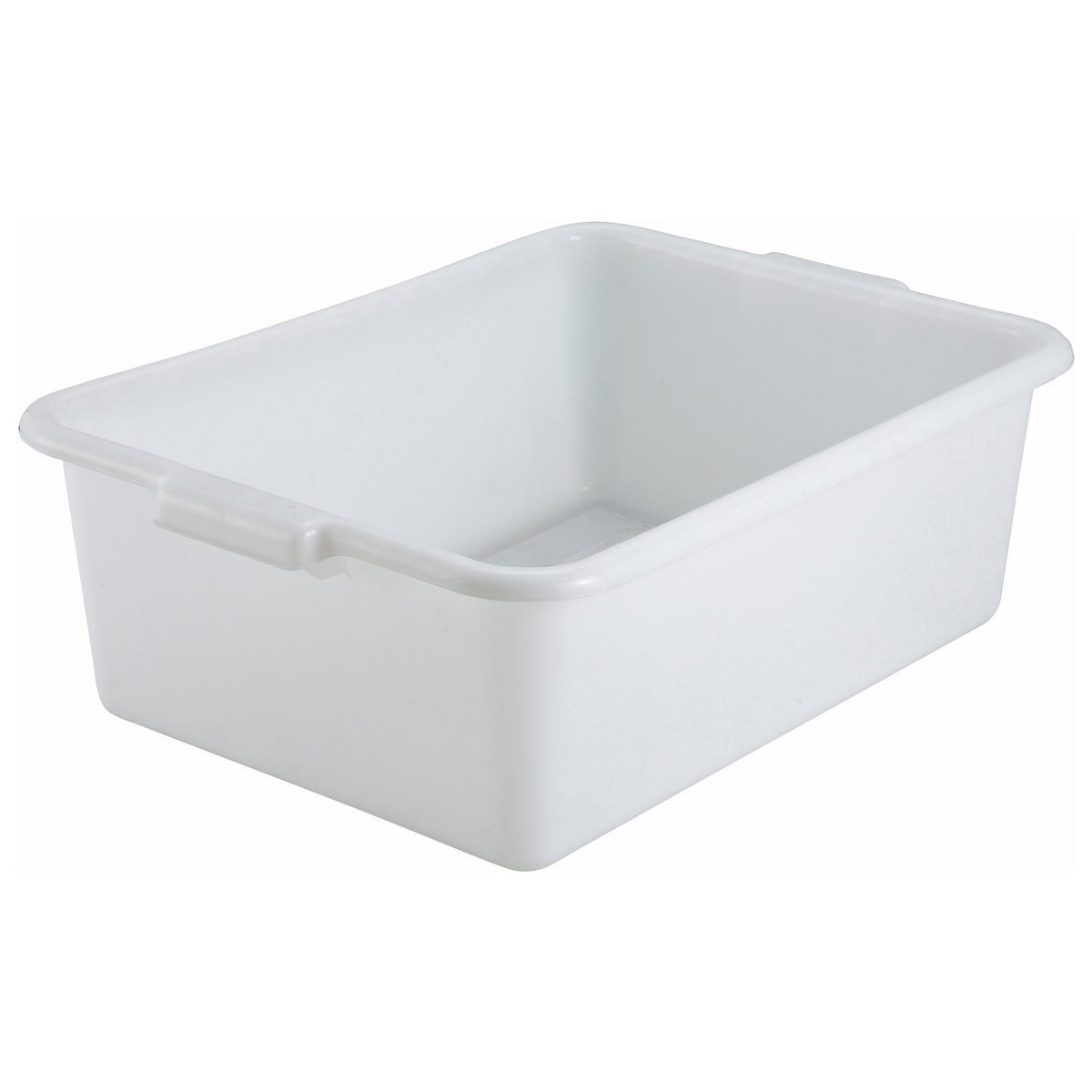 Picture of Winco PL-7W Standard Weight Polypropylene Dish Box, 7 in. Depth - White