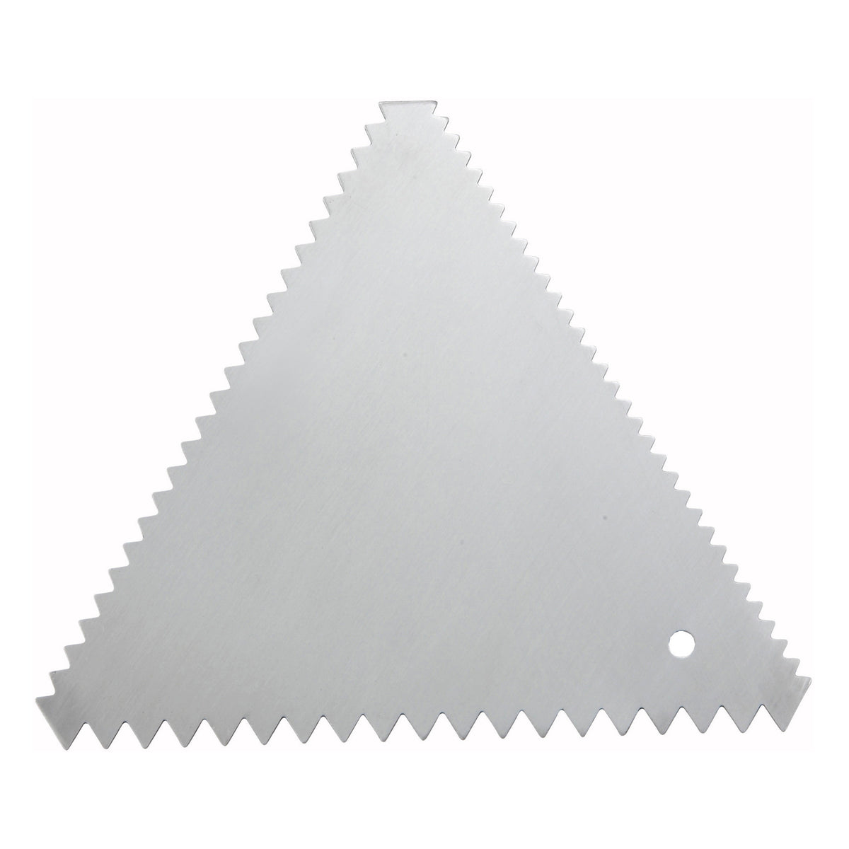 Picture of Winco SDC-6 Cake Decorating Combs, Triangle, Stainless Steel - 6 Piece