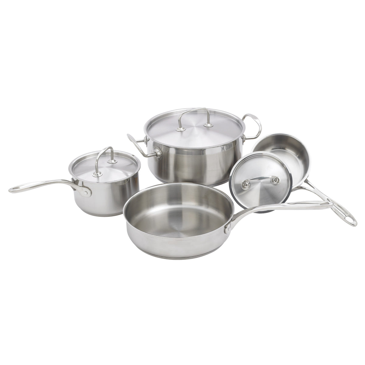 Picture of Winco SPC-7H 7 Piece Cookware Set, Stainless Steel