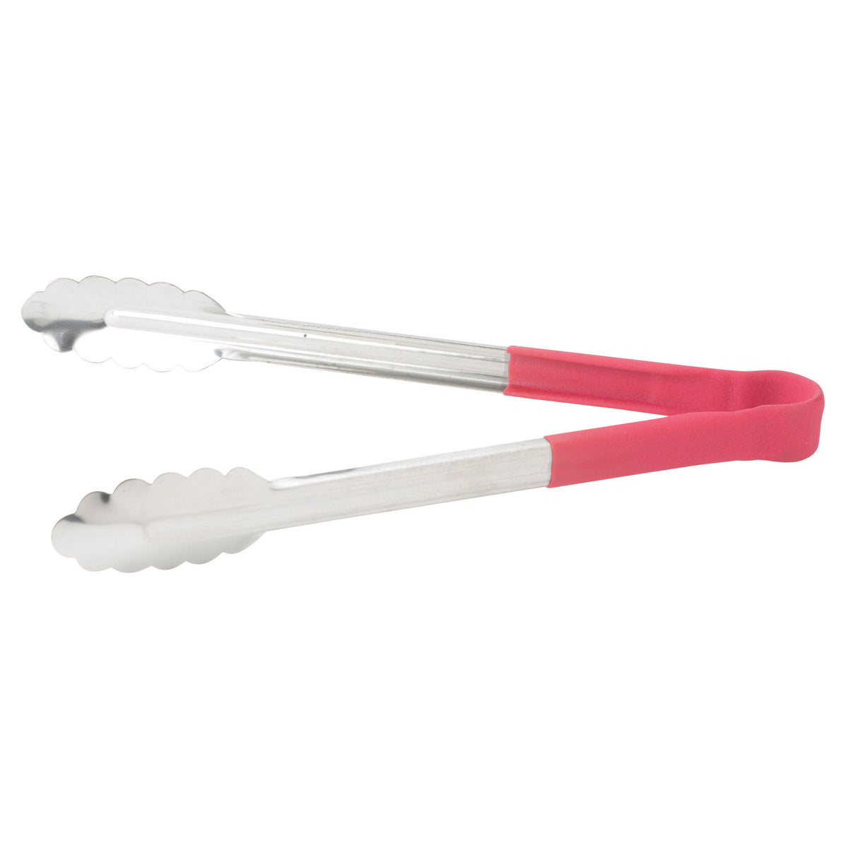 Picture of Winco UTPH-12R Heat Resistant Heavy-Duty Utility Tongs with Polypropylene Handle - 12 in., Red