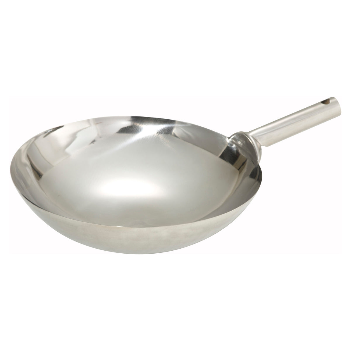 Picture of Winco WOK-14W Stainless Steel Chinese Wok - 14 in., Welded