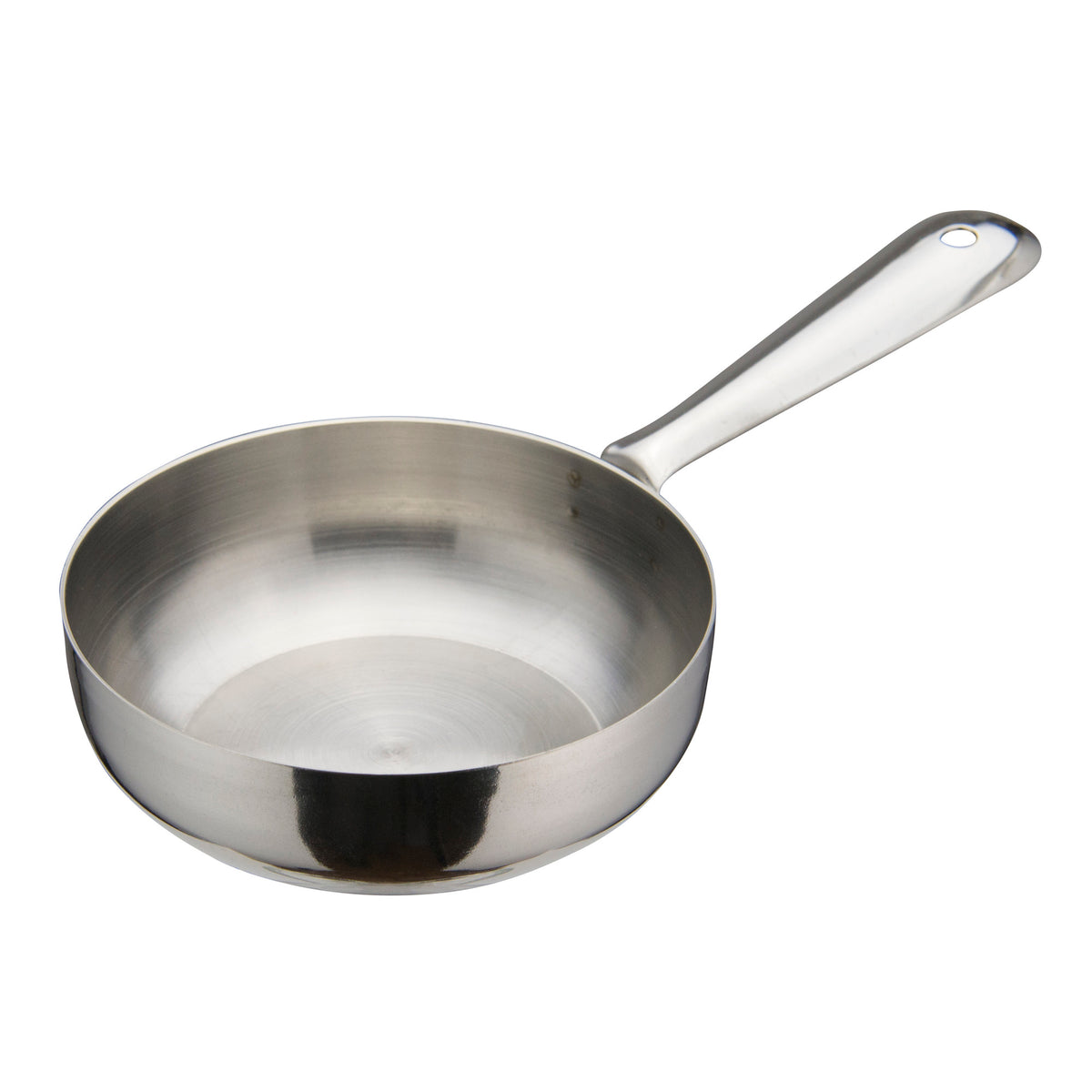 Picture of Winco DCWC-101S Mini Fry Pan, Stainless Steel - 4 in. Dia. x 1.13 in.