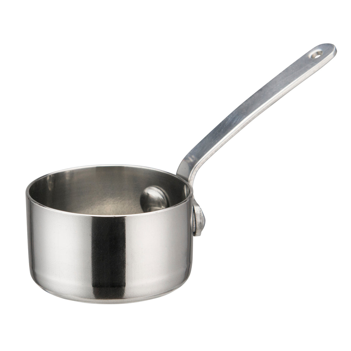 Picture of Winco DCWA-101S Mini Sauce Pan, Stainless Steel - 2 in. Dia. x 1.19 in.