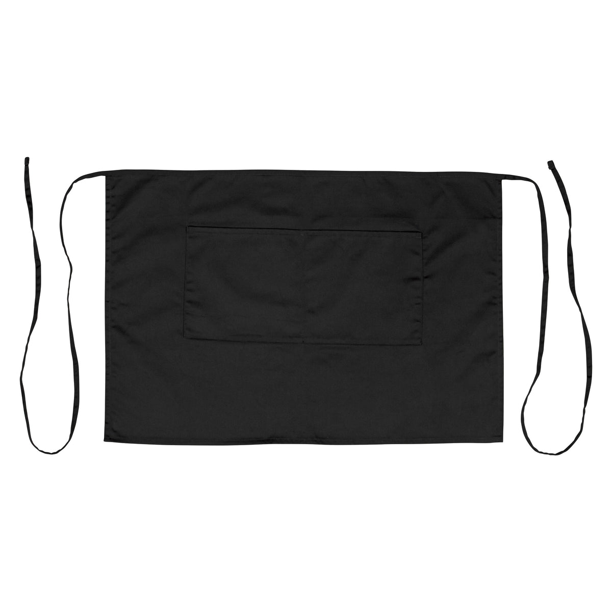 Picture of Winco WA-2819K Bistro Half Length Apron - Black - 28 x 19 in.