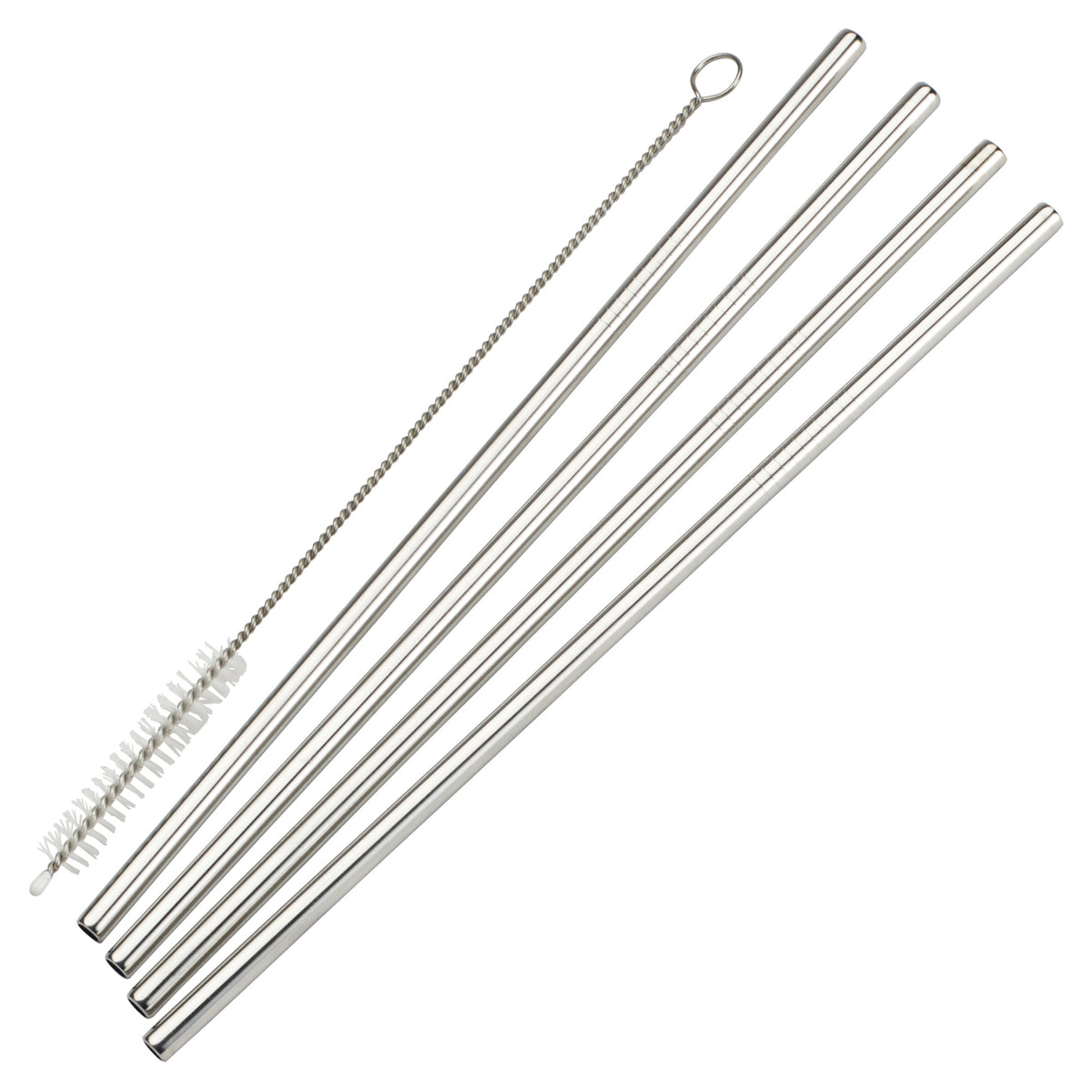 Picture of Winco SSTW-8S Drinking Straws, 18-8 Stainless Steel - Straight