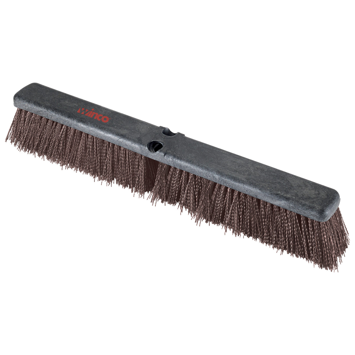 Winco BRFC-24B 24 Push Broom Head w/ Course/Heavy Bristles, Brown