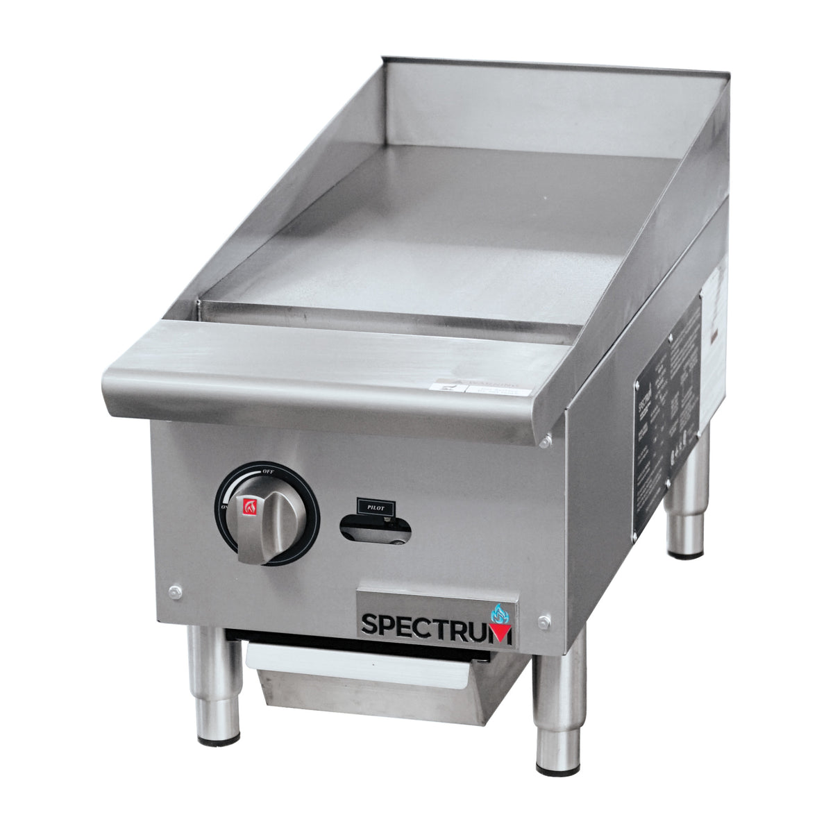 Picture of Winco NGGD-12M Spectrum Gas Griddle, 12 in. Wide, Natural Gas