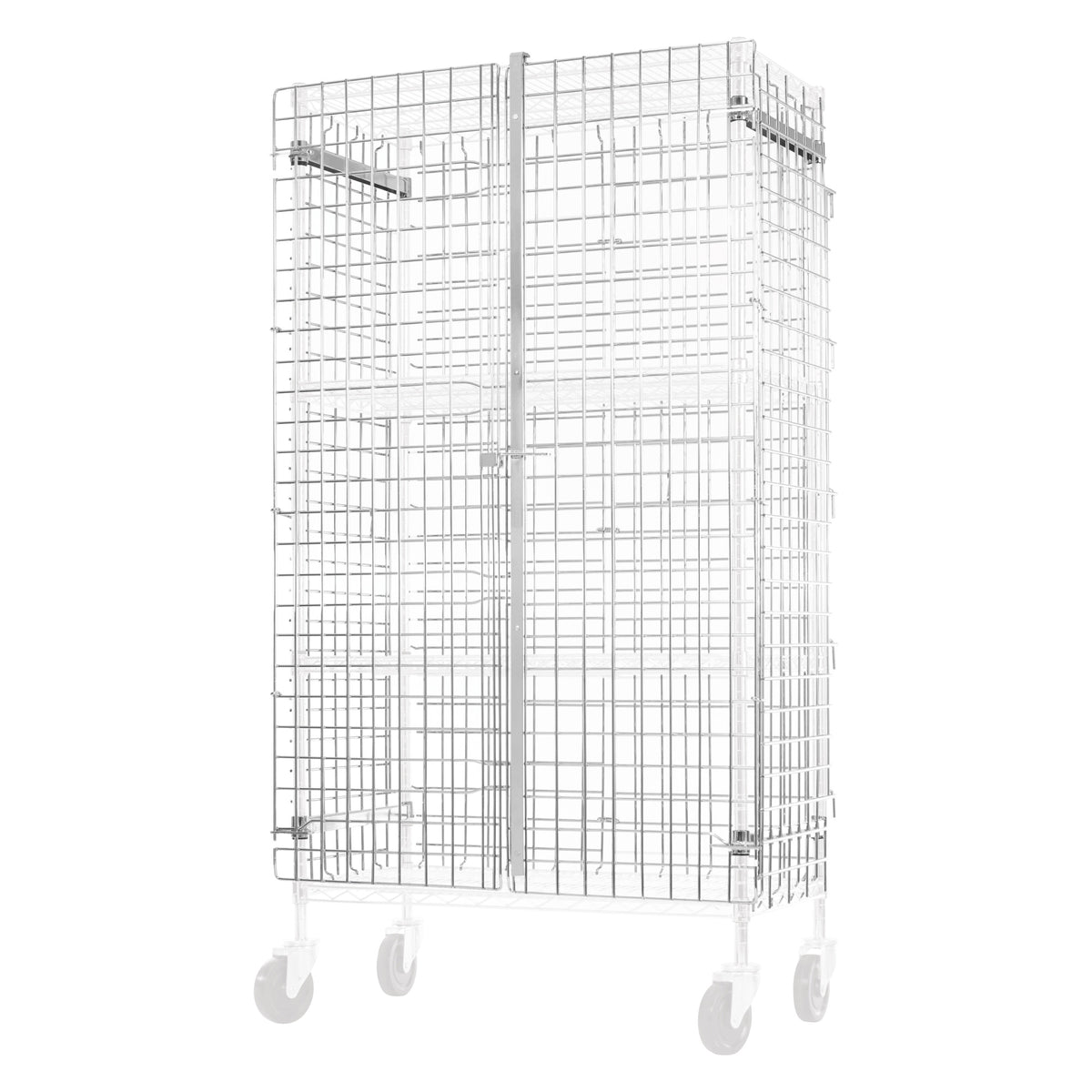 Picture of Winco VCG-1836 Security Cage, Chrome-Plated - 18 x 36 x 63 in.