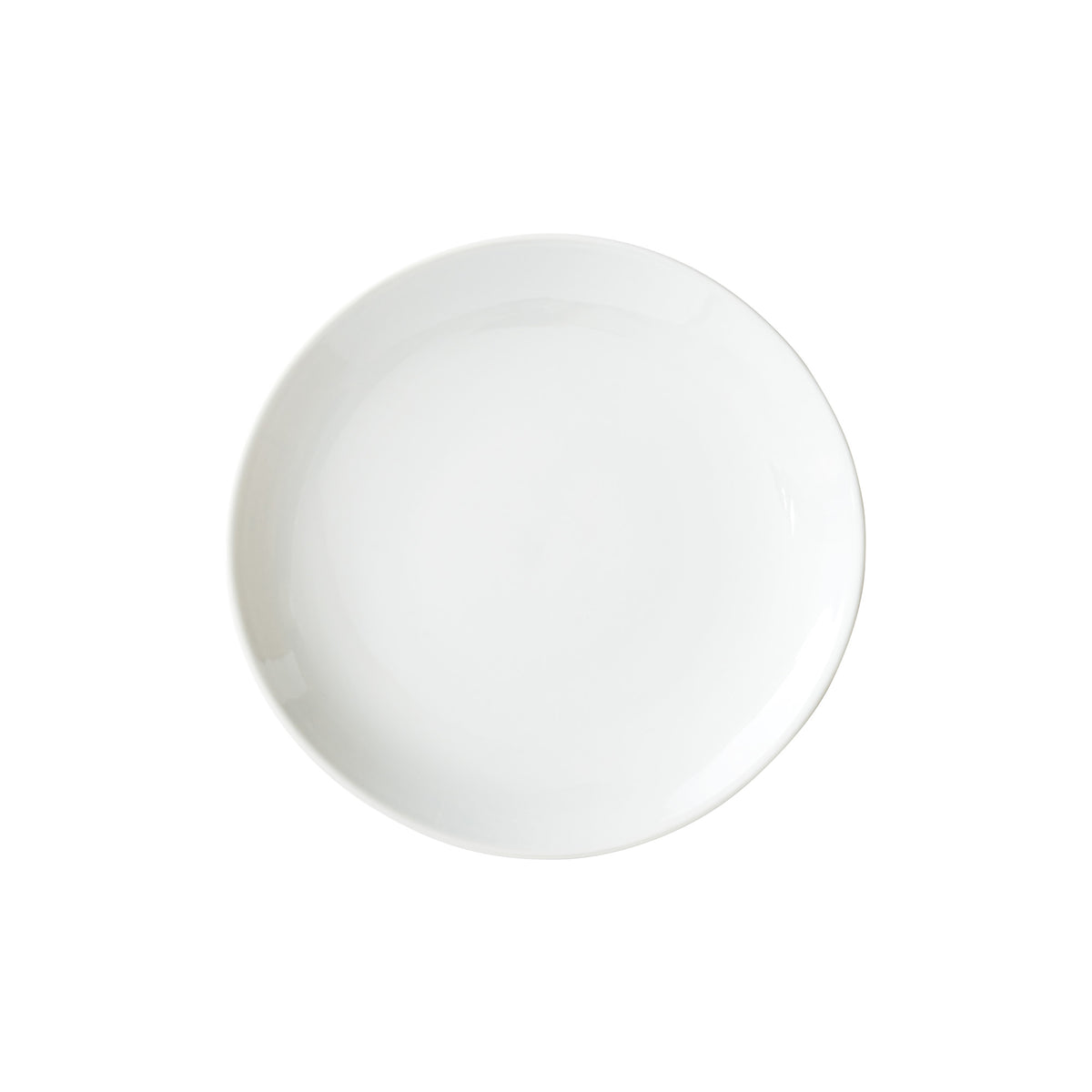 Picture of Winco OKP-10 Brechia Coupe Plate, 10 in. Dia. x 1 in., White Porcelain, 12 Piece
