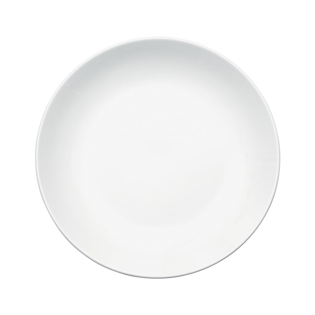 Picture of Winco OKP-12 Brechia Coupe Plate, 12 in. Dia. x 1.25 in., White Porcelain, 12 Piece