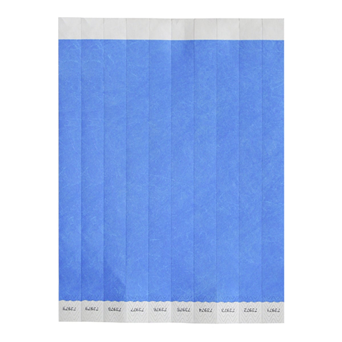 WB-100B-S Bar Maid Waterproof Tear-Free Wristbands - Blue Solid - 500 Piece