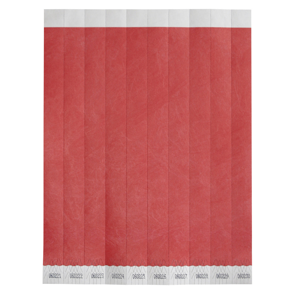 WB-100R-S Bar Maid Waterproof Tear-Free Wristbands - Red Solid - 500 Piece