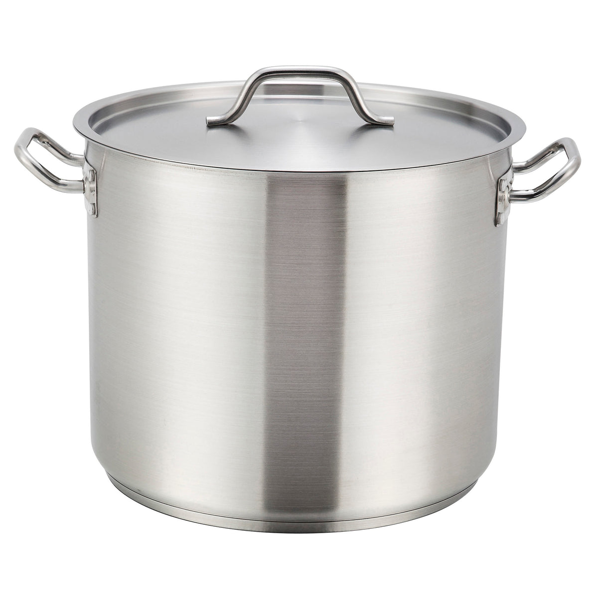 Picture of Winco SST-80 Stainless Steel Stock Pot with Cover - 80 qt.
