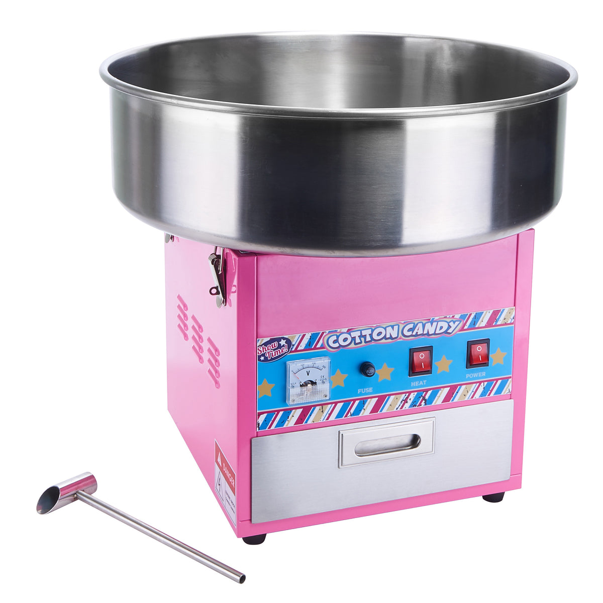Picture of Winco CCM-28 Show Time Cotton Candy Machine, 20.5 in. Stainless Steel Bowl, 1080W