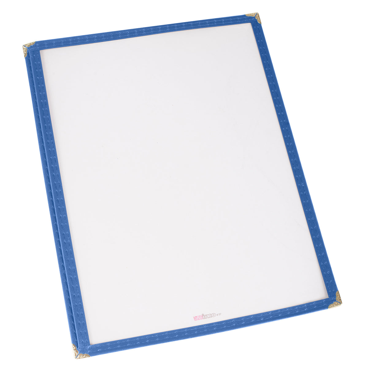 Picture of Winco PMC-9B Single Pocket Menu Cover - Blue, 9.31 x 12.13 in.