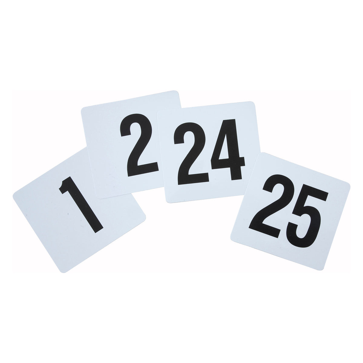 Picture of Winco TBN-25 Plastic Table Numbers, 1-25 - 4 x 3.75 in.
