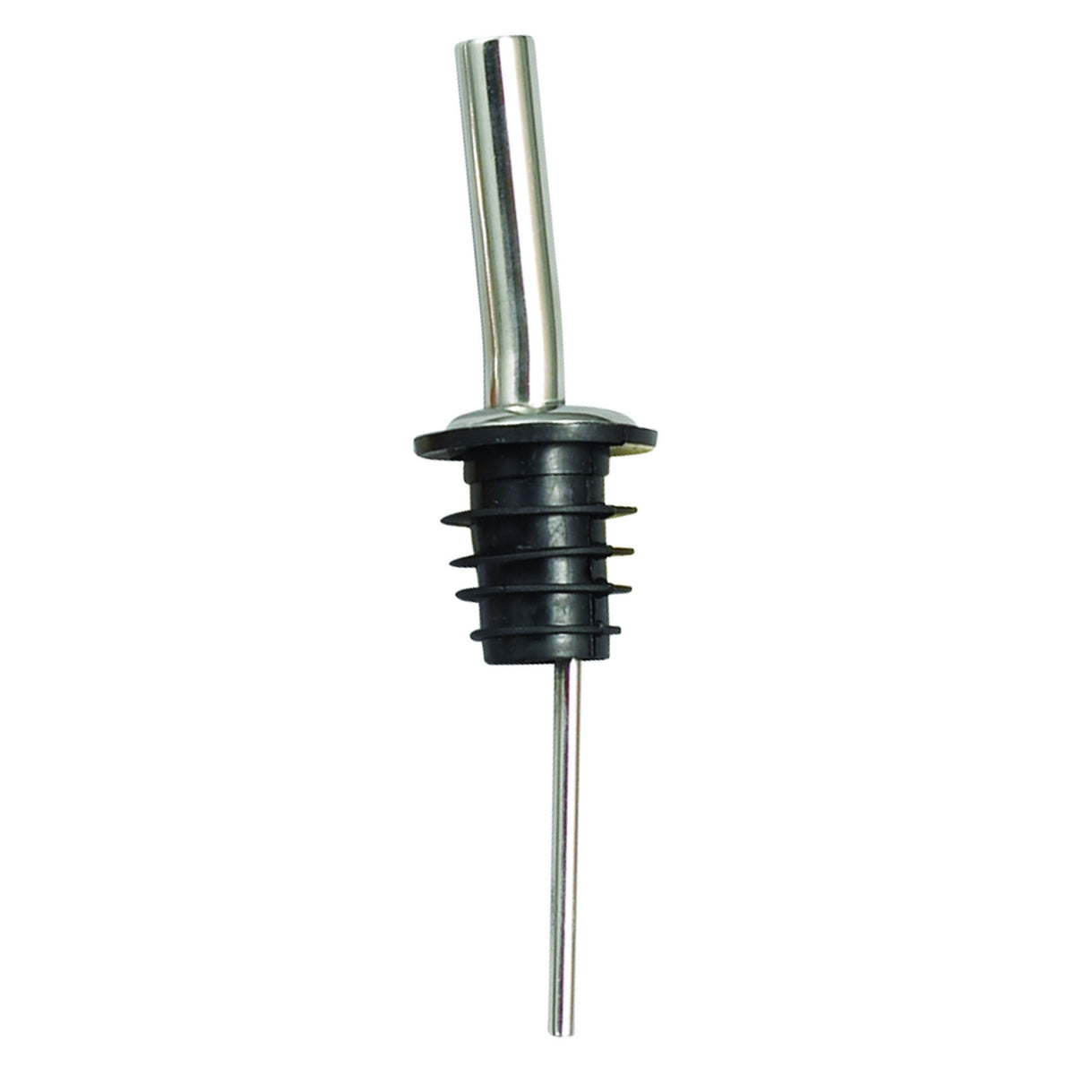 Picture of Winco PPM-4J Metal Pourers&#44; Jet Spout&#44; Black Plastic Stopper