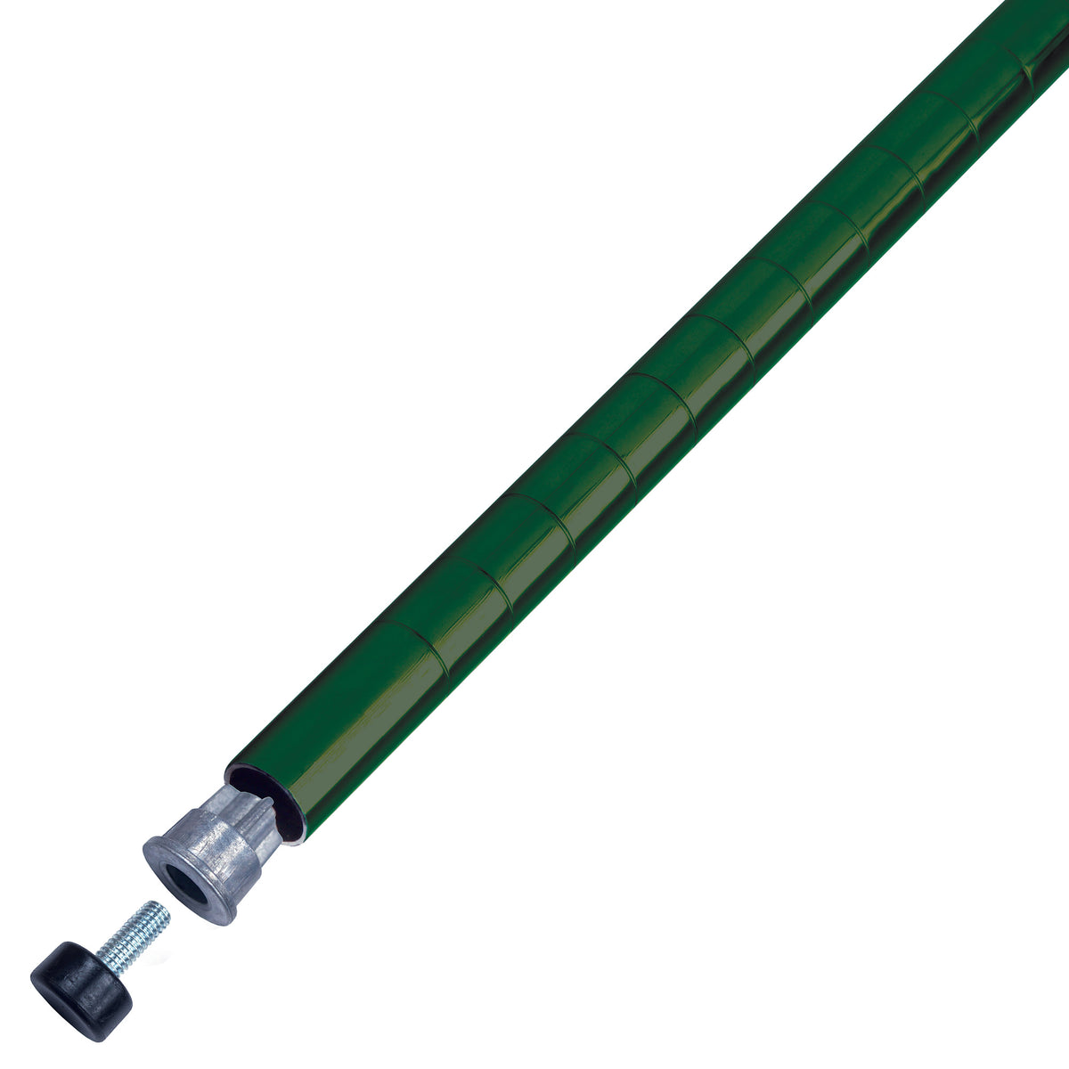 Winco VEX-63P 63 Stationary Epoxy Coated Post, Green
