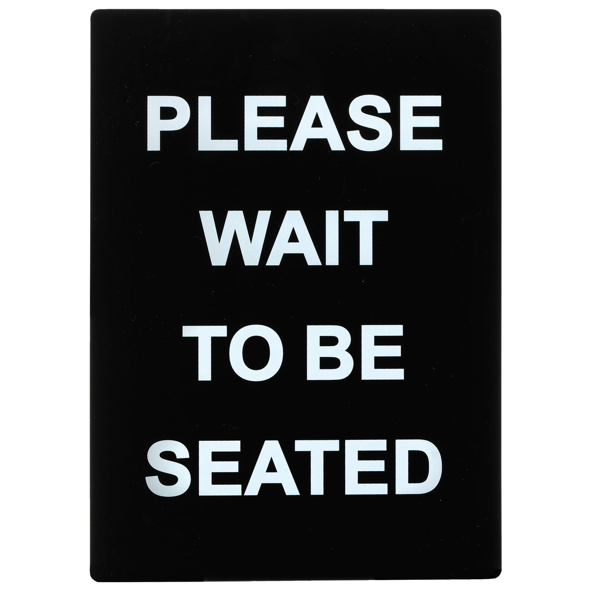 SGN-802 Stanchion Frame Sign - Please Wait to Be Seated