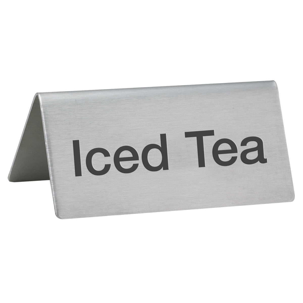 SGN-105 Tent Sign, Stainless Steel - Iced Tea