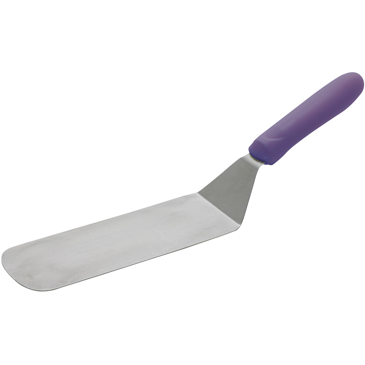 Picture of Winco TWP-90P Allergen-Free Flexible Turner with Offset, 8.25 x 2.88 in. Blade, Purple Polypropylene Handle