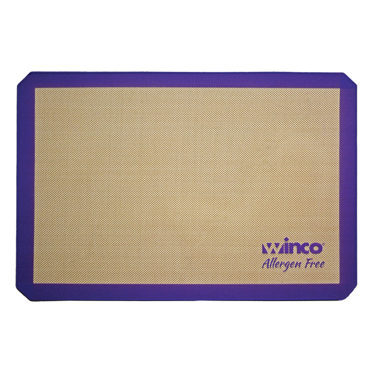 Winco SBS-24PP Rectangular Baking Mat - 16 3/8 x 24 1/2 - Fits Full Size Sheet Pan, Silicone, Purple