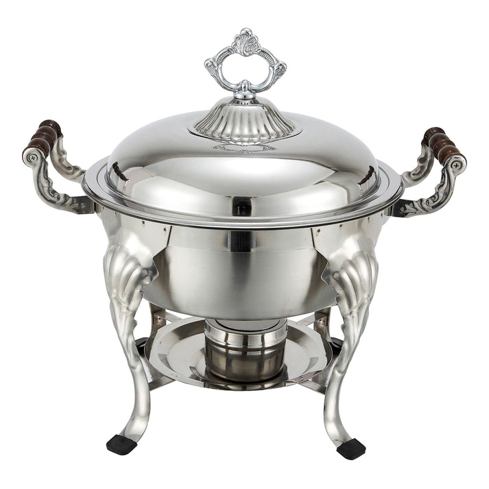Picture of Winco 708 Crown 6 qt. Round Chafer, Stainless Steel