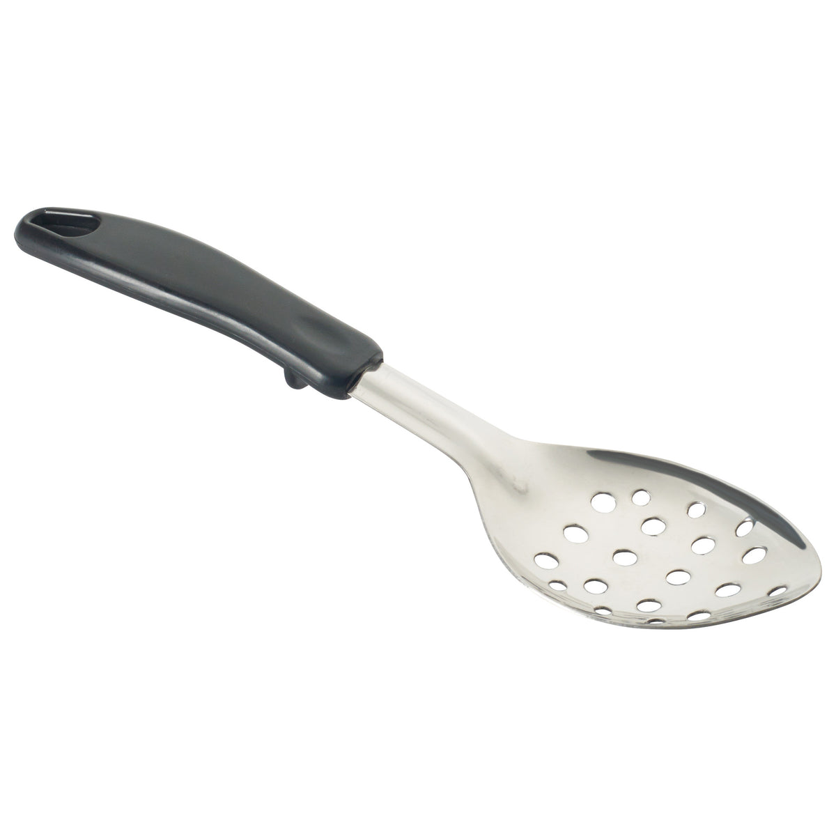 Picture of Winco BHPP-11 Basting Spoon with Stop-Hook Polypropylene Handle - Perforated, 11 in.