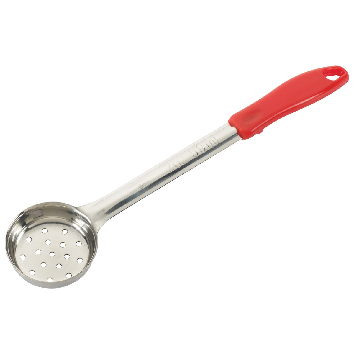 Picture of Winco FPP-2 2 oz Perforated Food Portioner, Red, Stainless Steel
