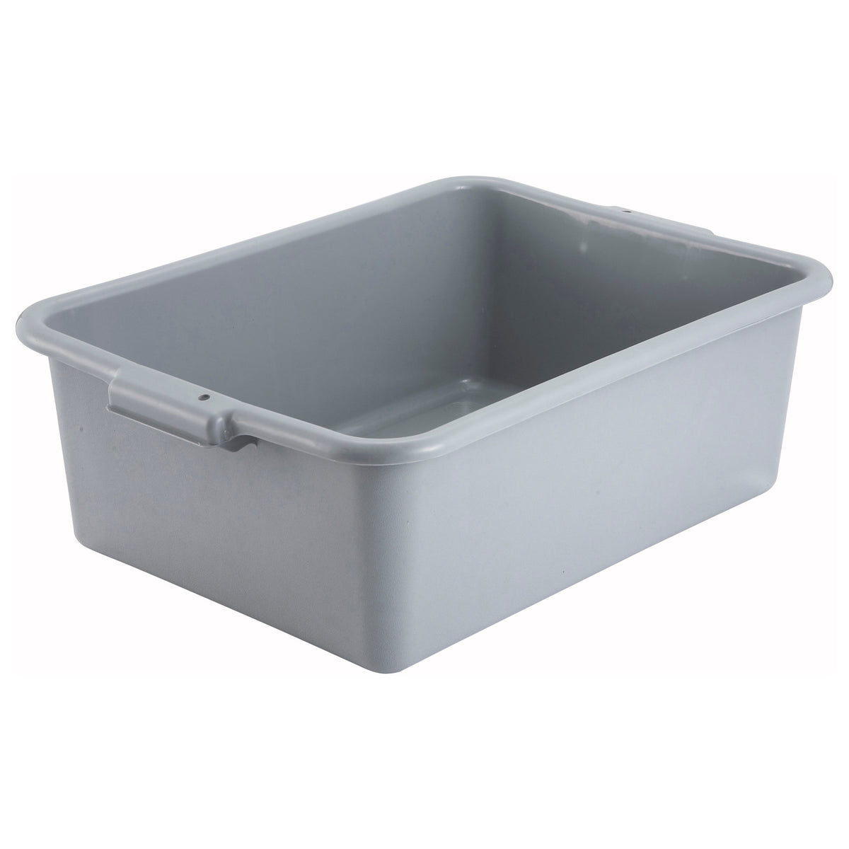 Picture of Winco PL-7G Standard Weight Polypropylene Dish Box, 7 in. Depth - Gray