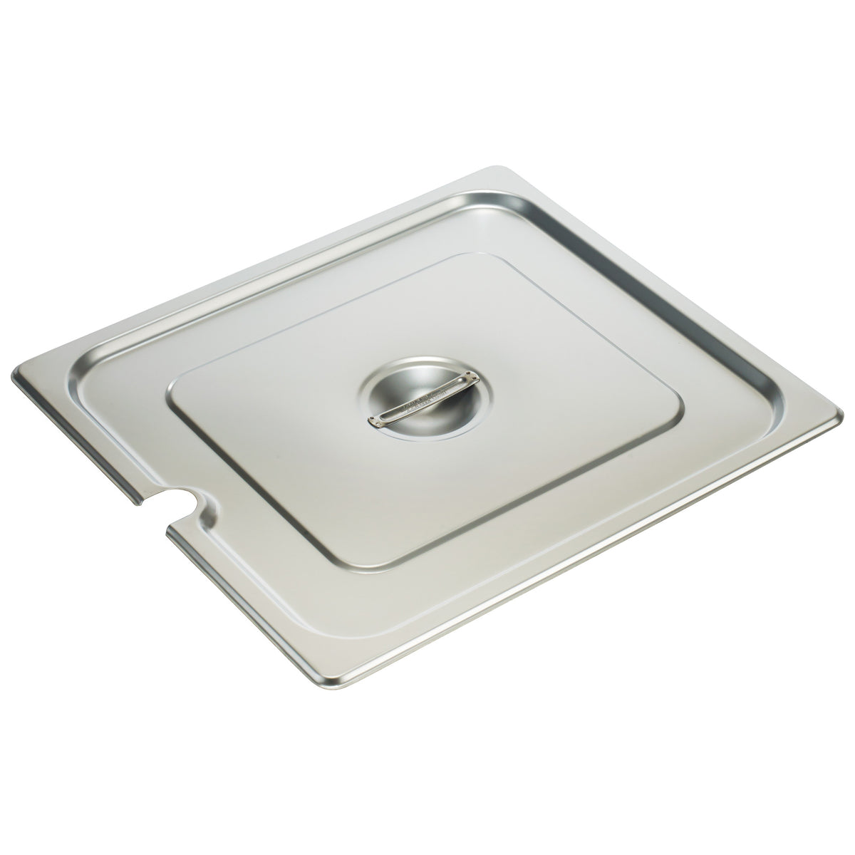 Picture of Winco SPCTT 18-8 Stainless Steel Steam Pan Cover, Slotted - 2-3 Size
