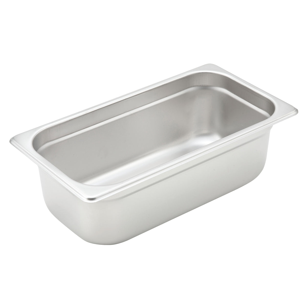Picture of Winco SPJH-304 Anti-Jam Steam Pan, 22 Gauge Stainless Steel, 1-3 Size - 4 in.