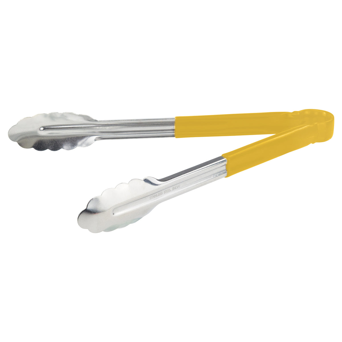 Picture of Winco UT-12HP-Y Heavy-Duty Utility Tongs with Plastic Handle - 12 in., Yellow