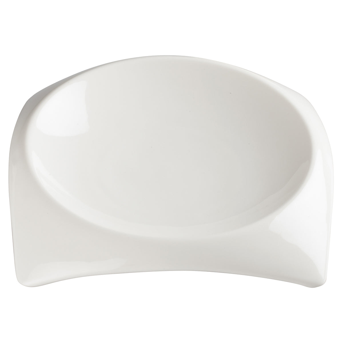 Picture of Winco WDP005-102 7.75 in. - 6.75 in. Dia. - Porcelain Square Deep Bowl, Bright White, 24 Piece