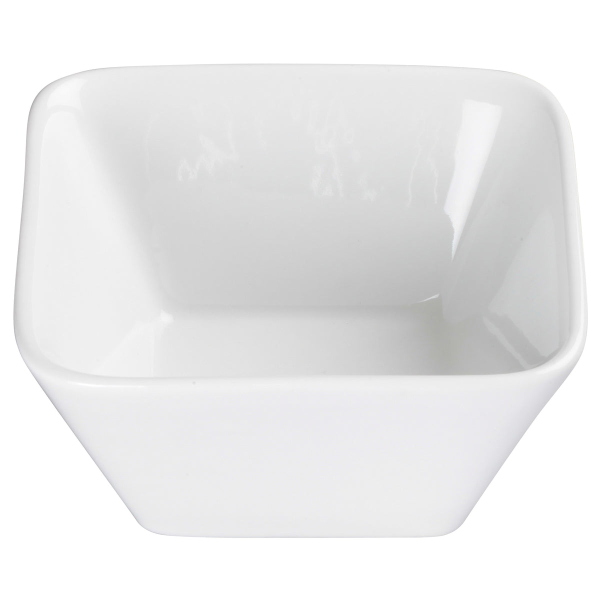 Picture of Winco WDP008-101 4.5 in. Porcelain Square Bowl, Bright White, 24 Piece