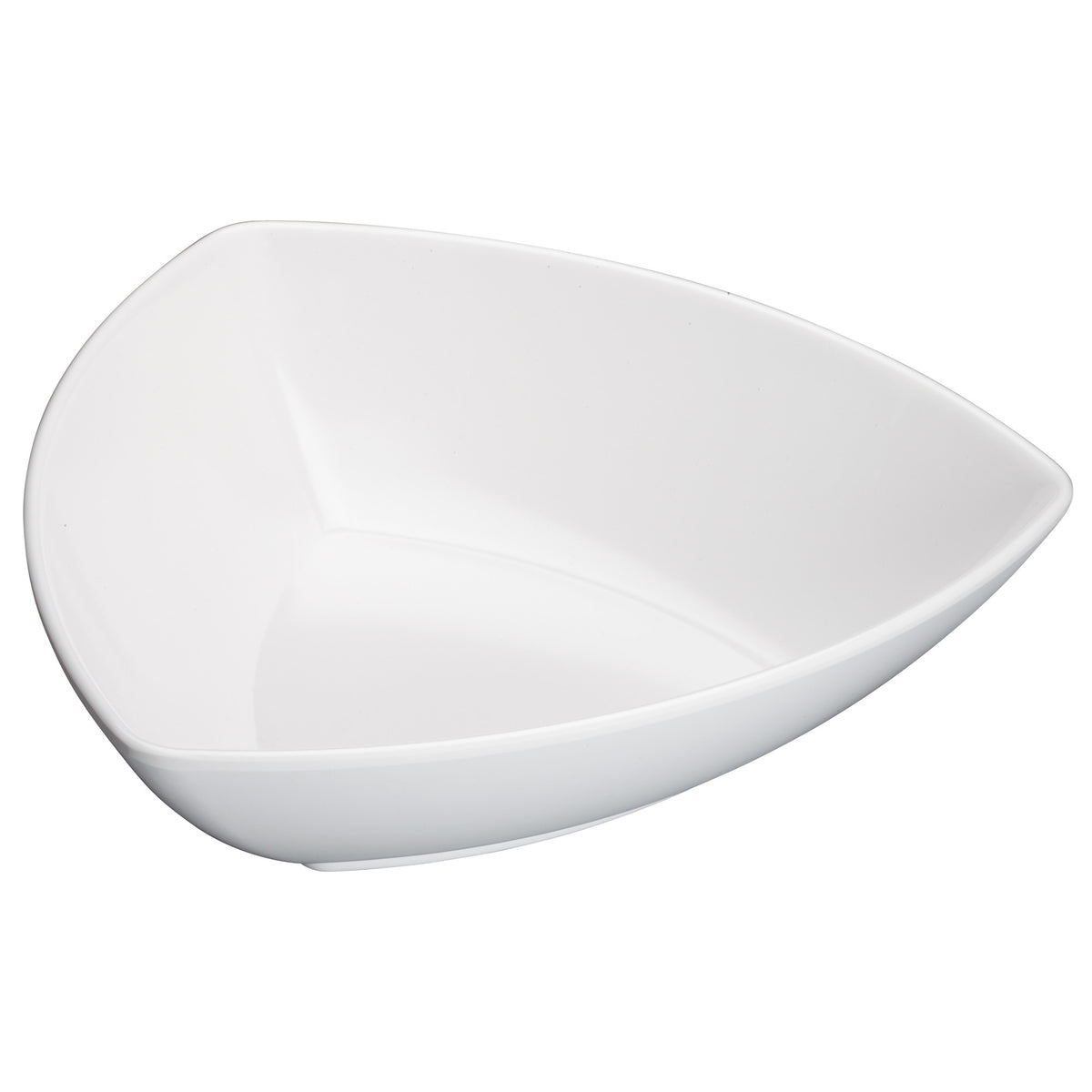 Picture of Winco WDM005-204 10 in. Melamine Triangular Bowl, White, 24 Piece
