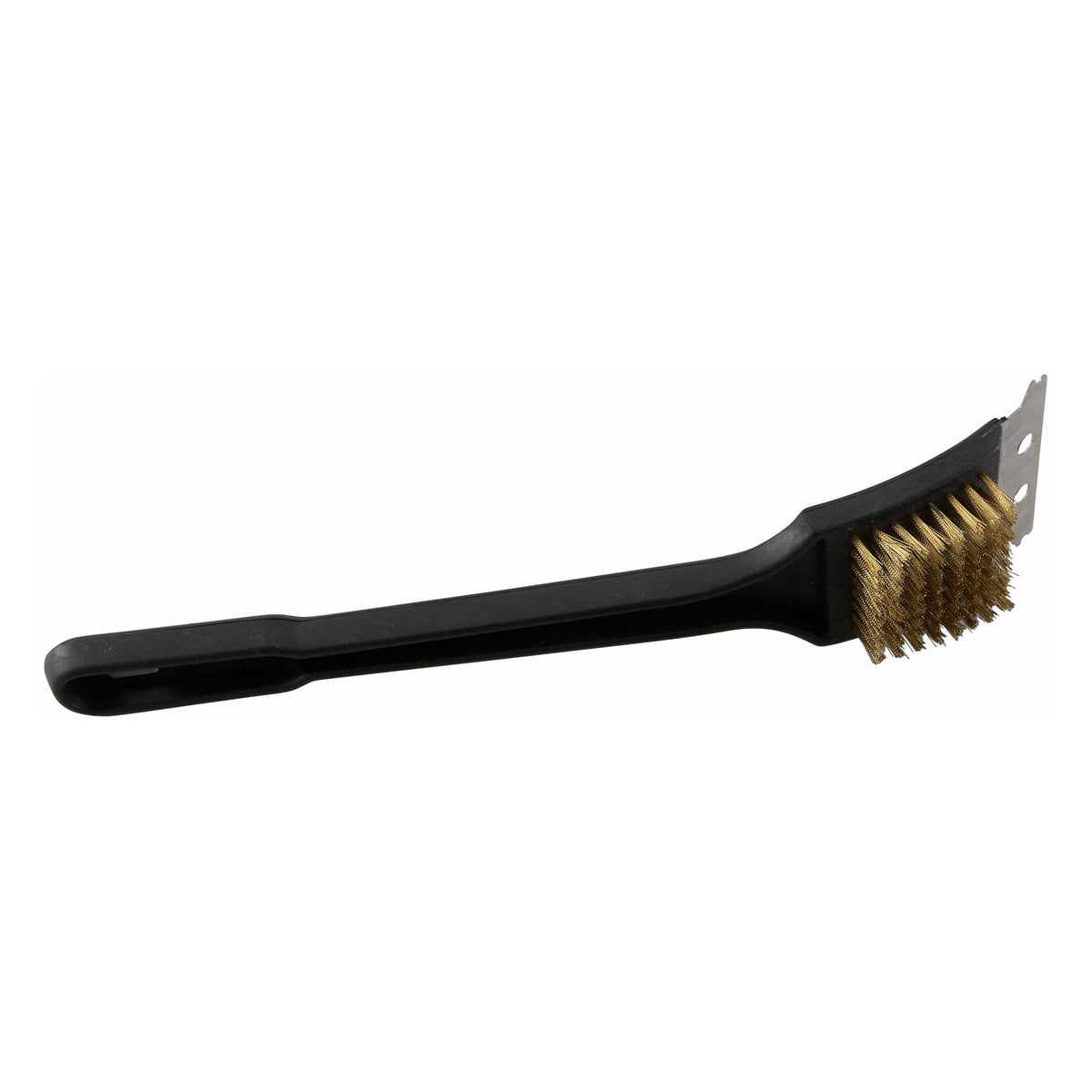 BR-12 12 in. Oven & Grill & BBQ Brush with Scraper & Brass Bristles