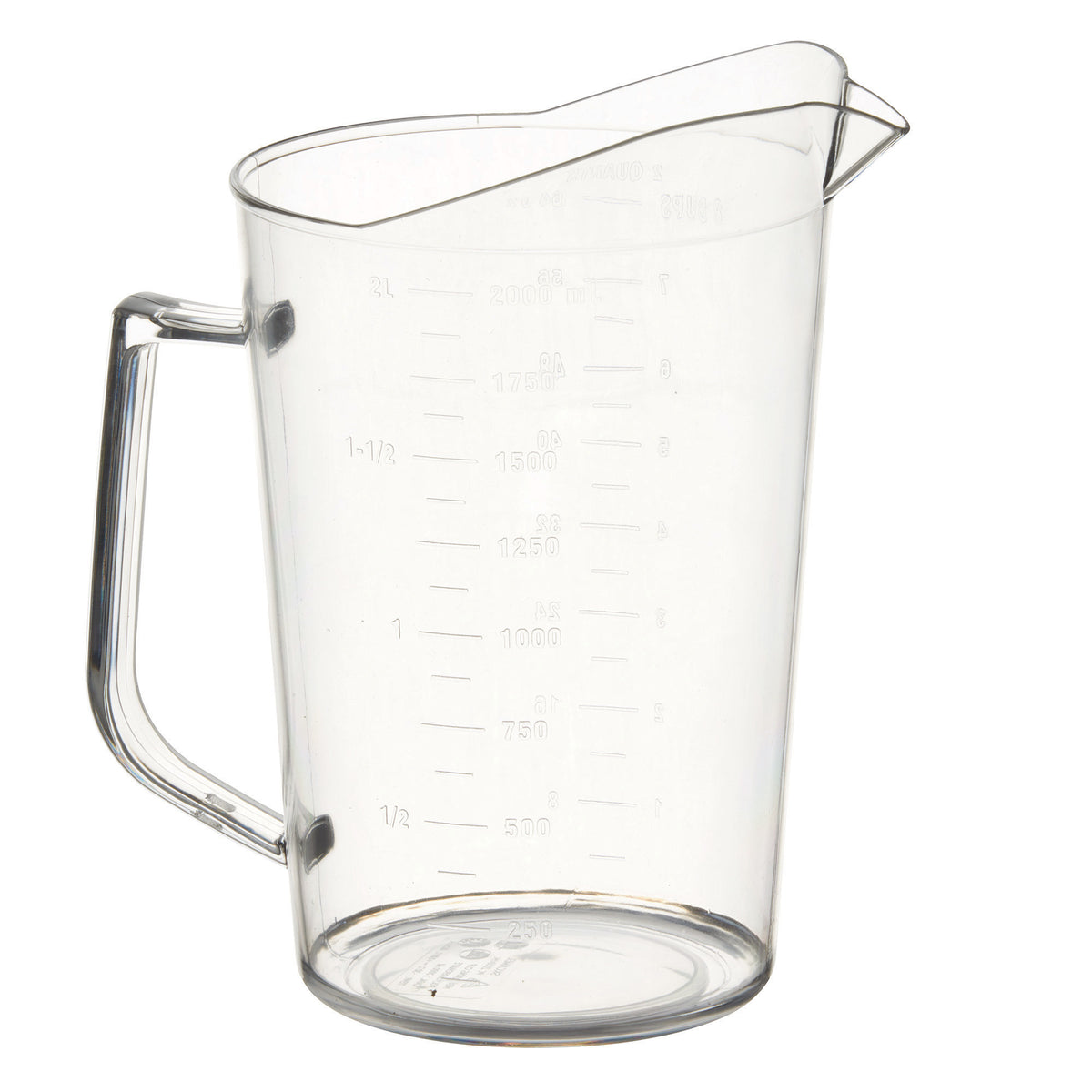 Picture of Winco PMU-200 Polycarbonate Measuring Cup - 2 qt.