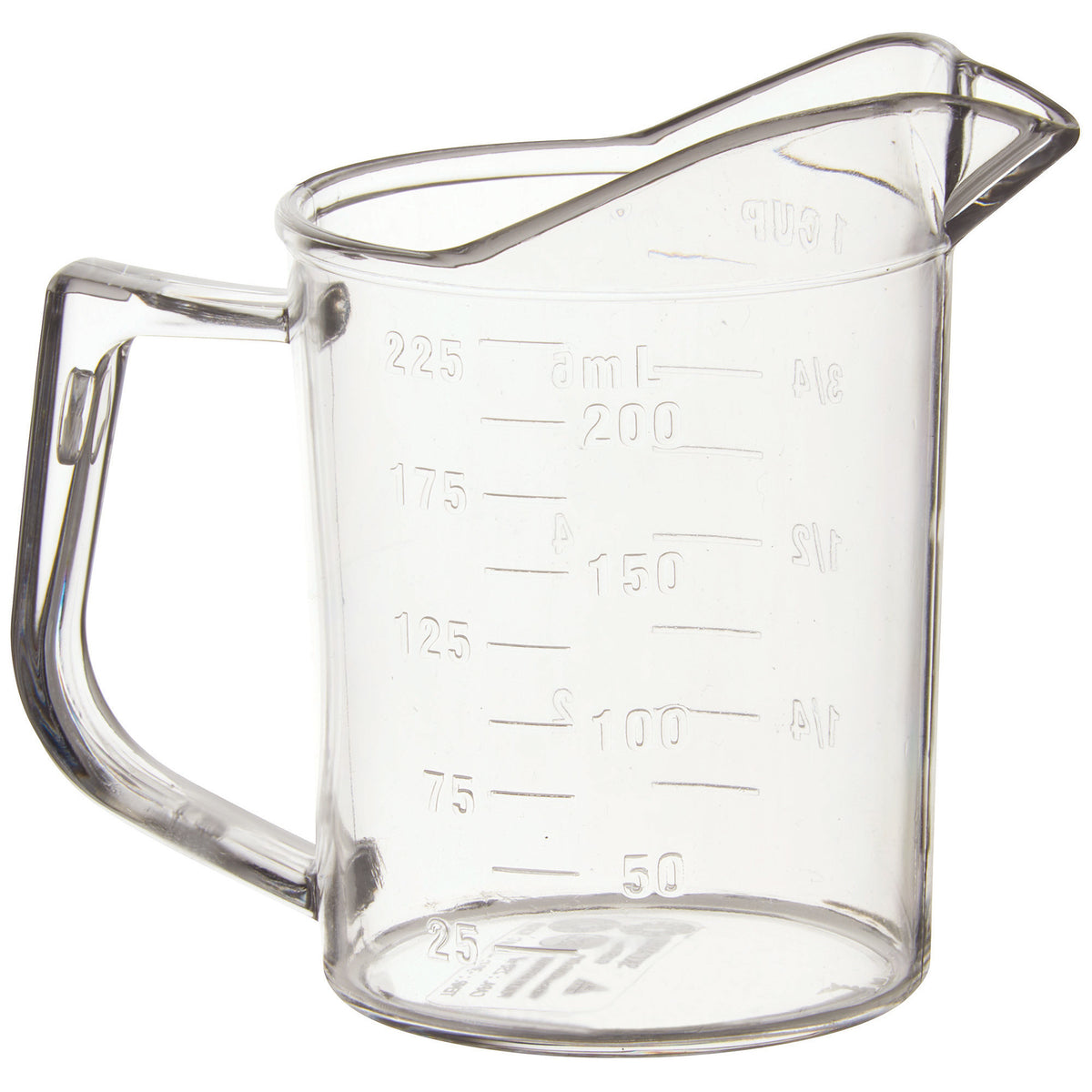 Picture of Winco PMU-25 Polycarbonate Measuring Cup - 1 Cup