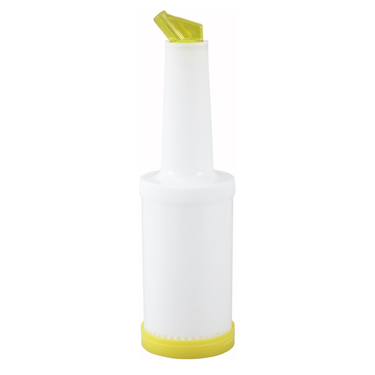 Picture of Winco PPB-1Y Liquor & Juice Pour Bottle - 1 qt., Yellow