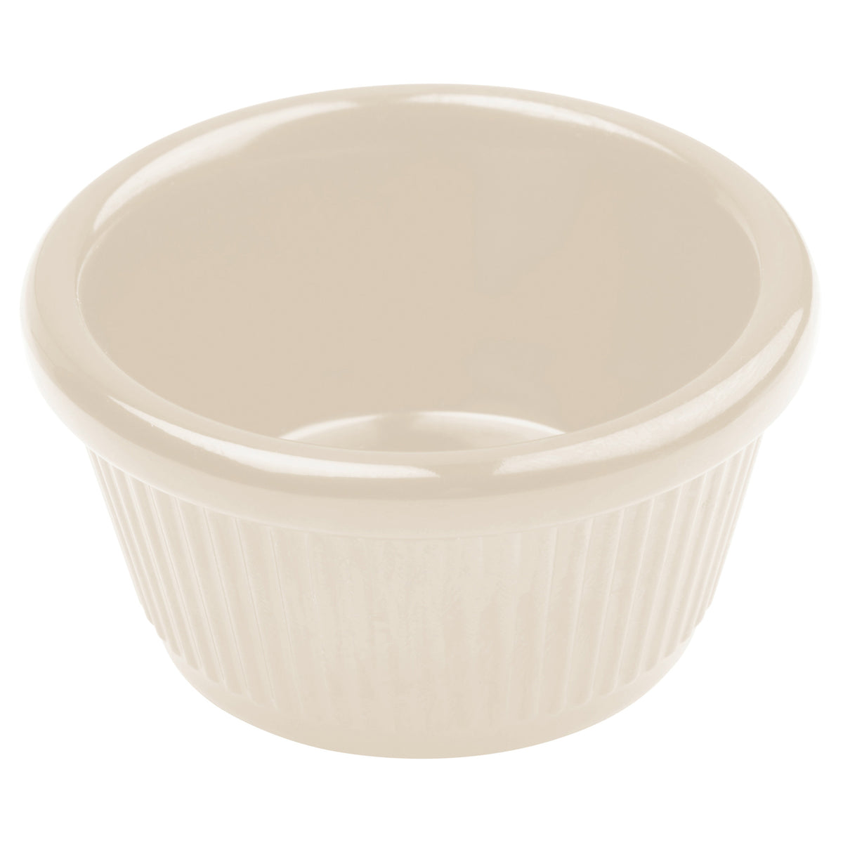 Picture of Winco RFM-2B Melamine Ramekin, Fluted - Bone, 2 oz