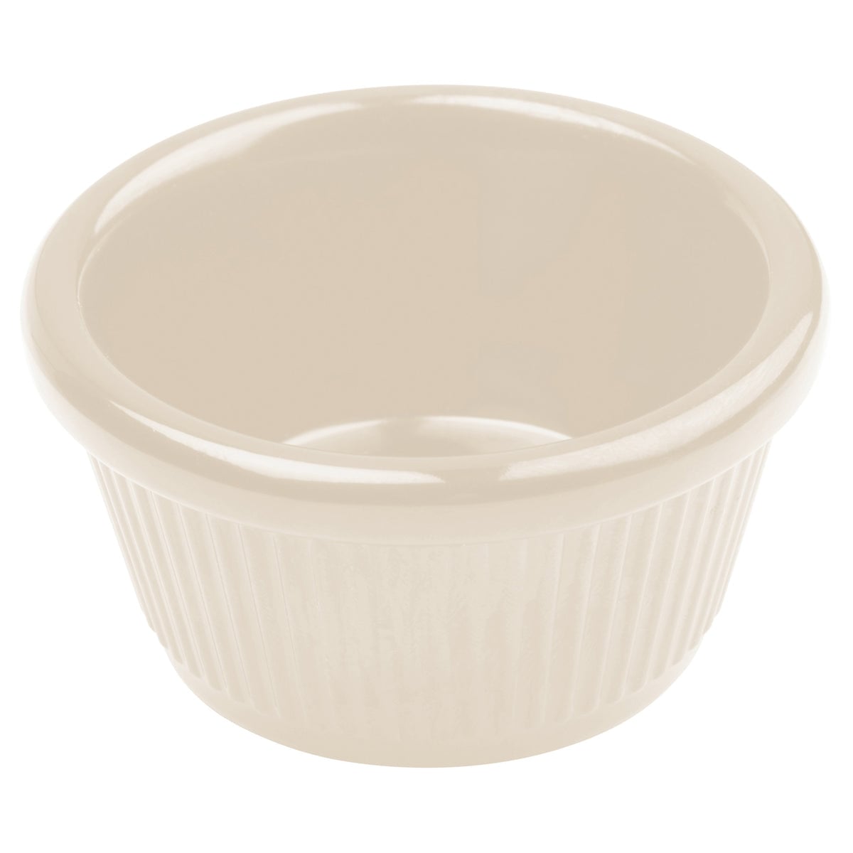 Picture of Winco RFM-3B Melamine Ramekin, Fluted - Bone, 3 oz