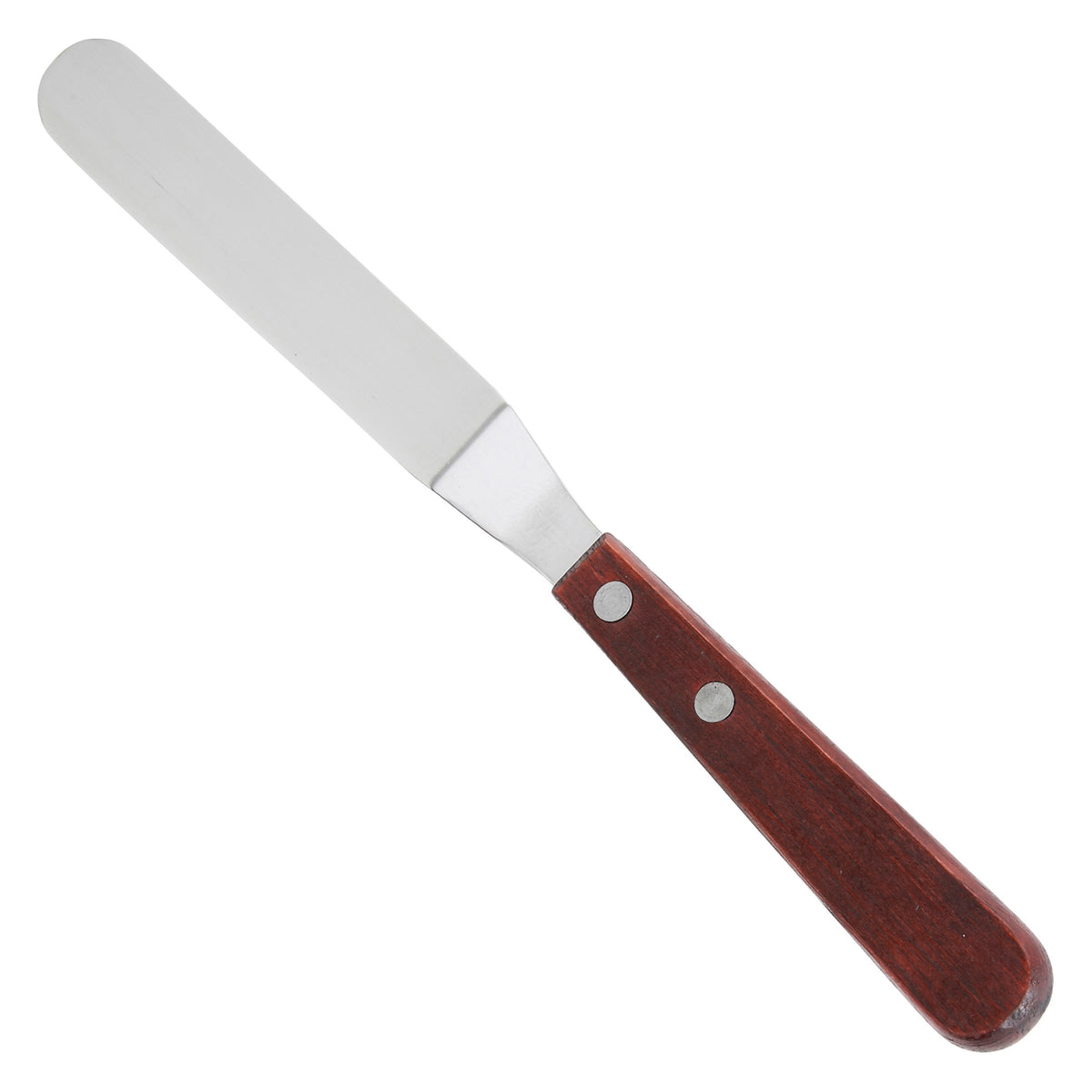 Picture of Winco TOS-4 Spatula with Offset, Wooden Handle - 3.38 x 0.75 in.