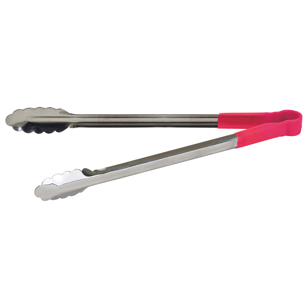 Picture of Winco UTPH-16R Heat Resistant Heavy-Duty Utility Tongs with Polypropylene Handle - 16 in., Red