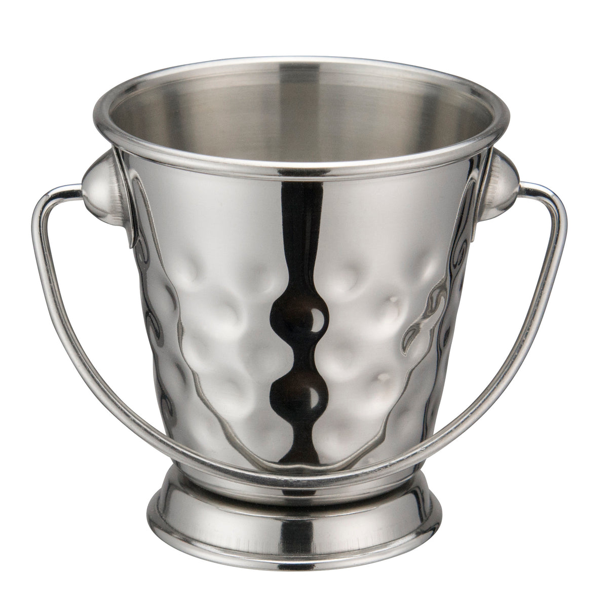 Picture of Winco DDSA-101S Stainless Steel Mini Pail - Hammered, 3 in. Dia. x 3.13 in.